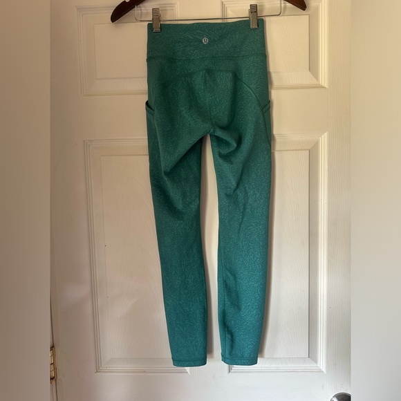 NWOT Lululemon Invigorate High-Rise Tight 25” in Crunch Teal Lagoon size 2 - Picture 6 of 9